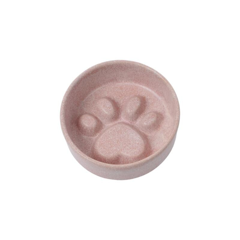 ALIVE Paw Print Ceramic Slow Feeder Bowl