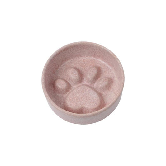 ALIVE Paw Print Ceramic Slow Feeder Bowl