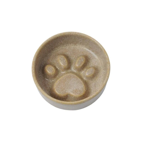 ALIVE Paw Print Ceramic Slow Feeder Bowl