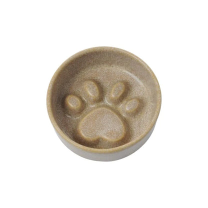 ALIVE Paw Print Ceramic Slow Feeder Bowl