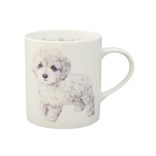 Wankore Toy Poodle Mug - White