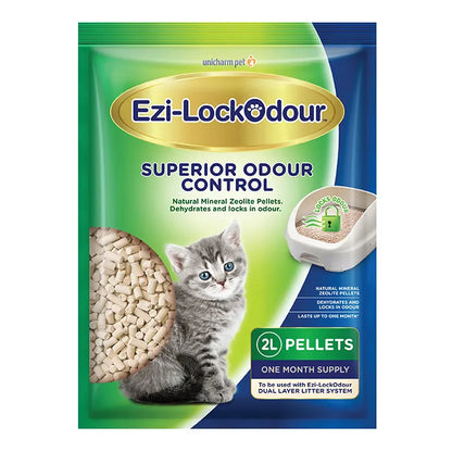 Ezi-Lockodour Natural Mineral Zeolite Cat Litter Pellets
