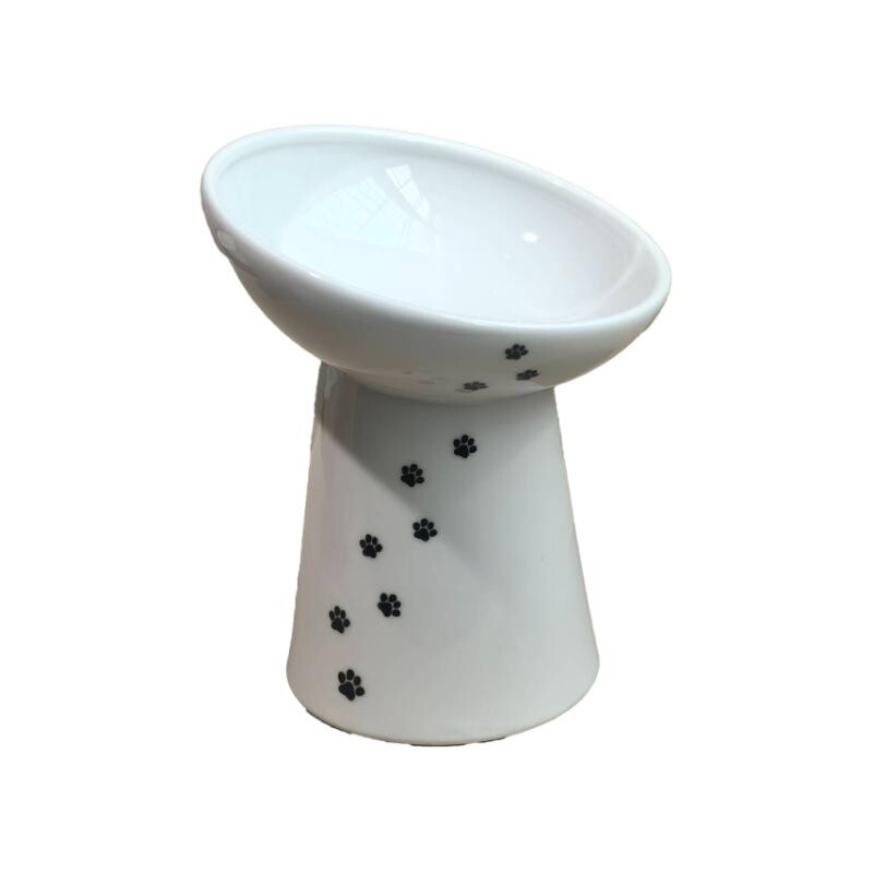 Necoichi Raised Tilted Tall Cat Bowl