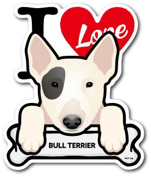 I Love Dog Car Sticker – 25 Dog Breeds | Waterproof Vinyl Decal