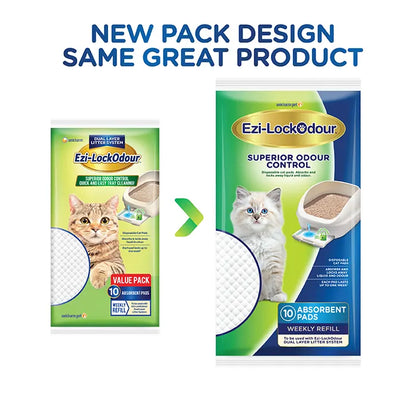 Ezi-Lockodour Absorbent Cat Litter Pads