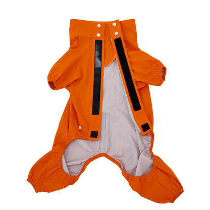 Mandarine Brothers Waterproof Full-Coverage Hooded Dog Raincoat (2026)