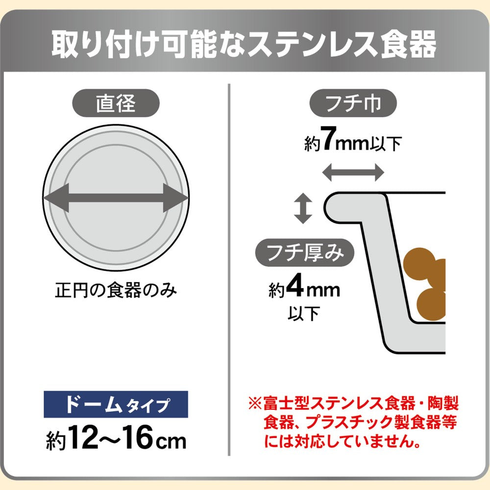 Splash-Proof Bowl Cover for Dogs Fits 12–16 cm Stainless Steel Bowls
