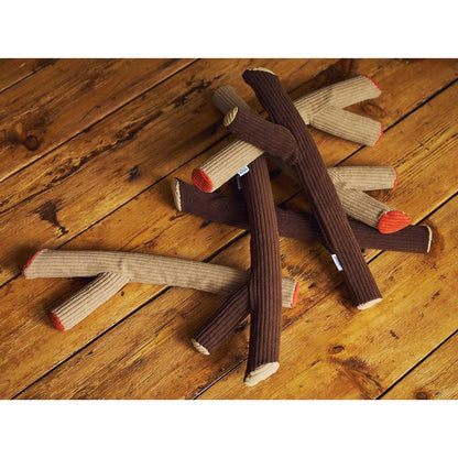 Mandarine Brothers Wood Stick Plush Dog Toy