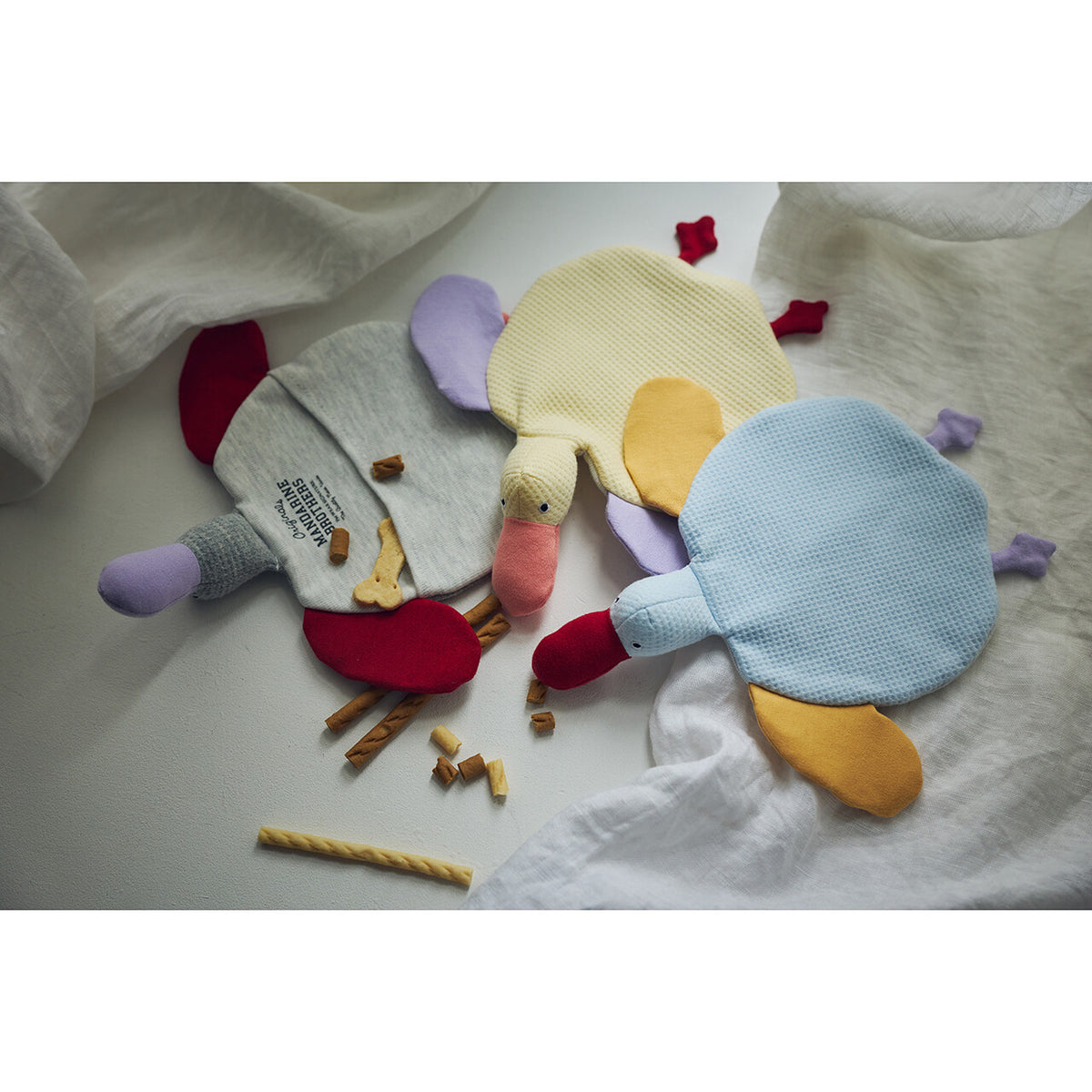 Mandarine Brothers Tender Care Flat Peggy Dog Toy