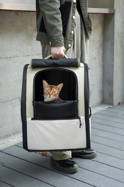 First Class Cat Backpack - Chestnut