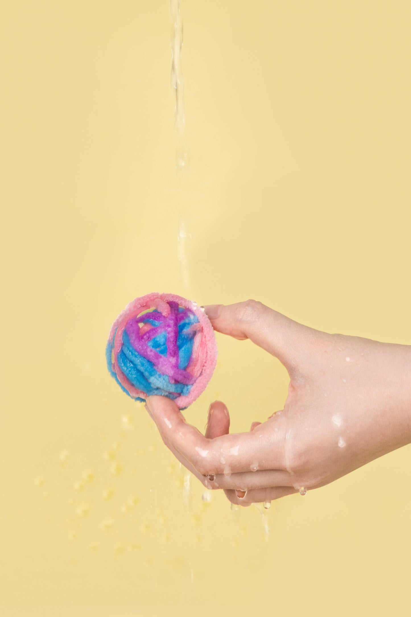 Cat Rope Ball Toy – Assorted Colours