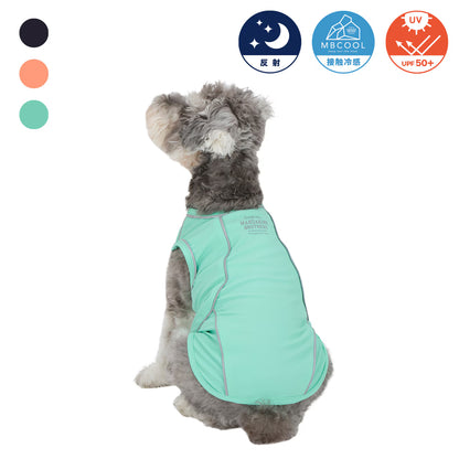 MANDARINE BROTHERS Cooling Fabric Reflective Dog T-Shirt