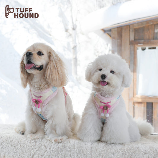 TUFFHOUND Holiday Bow Small Dog Harness