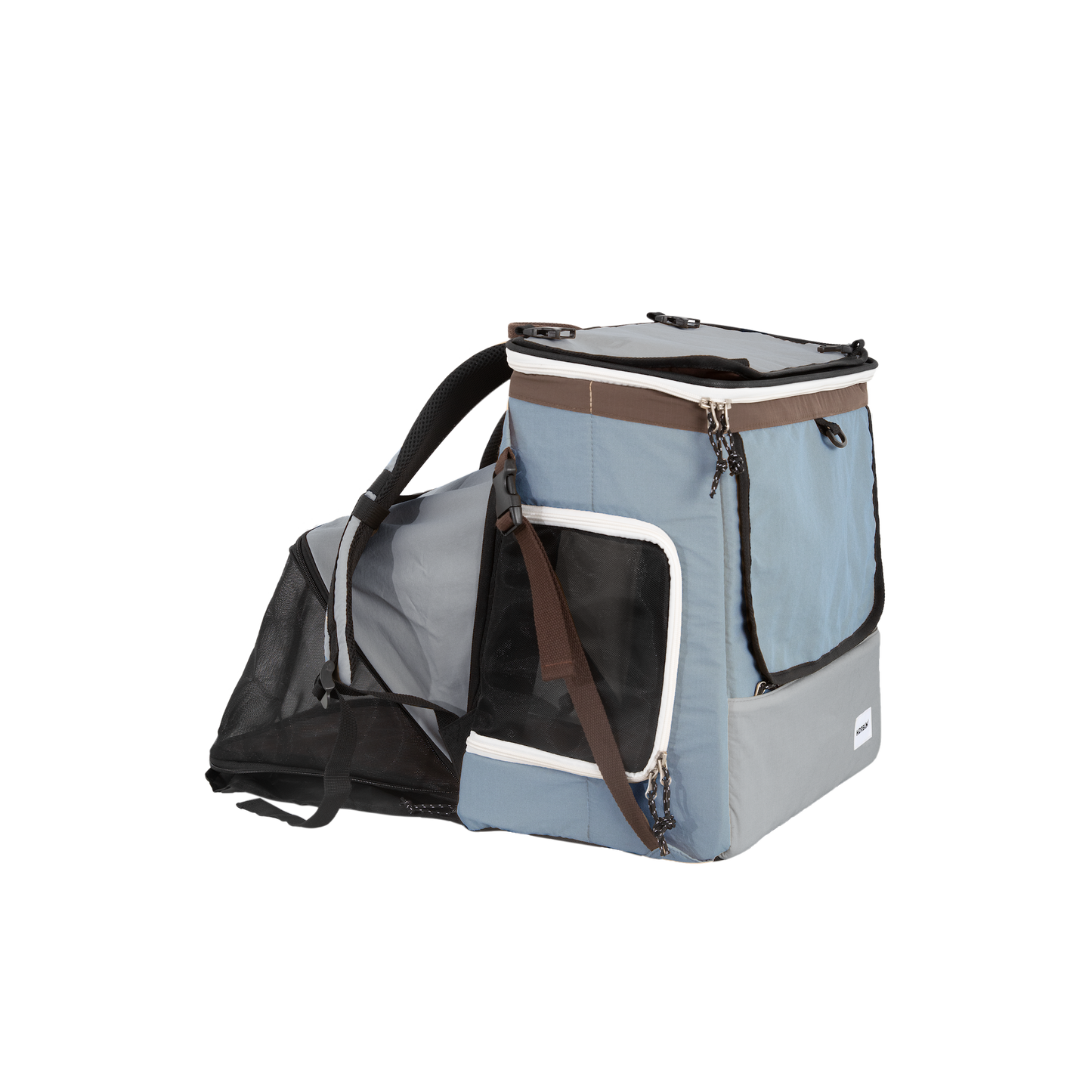 HiDream Expandable Tent Pet Backpack Carrier for Cats & Small Dogs-Light Blue