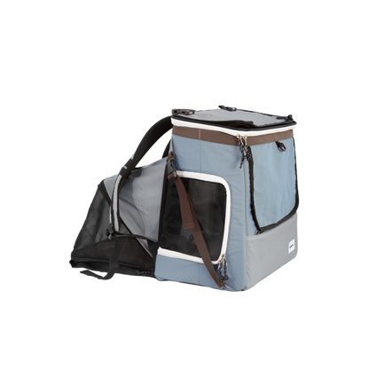 HiDream Expandable Tent Pet Backpack Carrier for Cats & Small Dogs-Light Blue