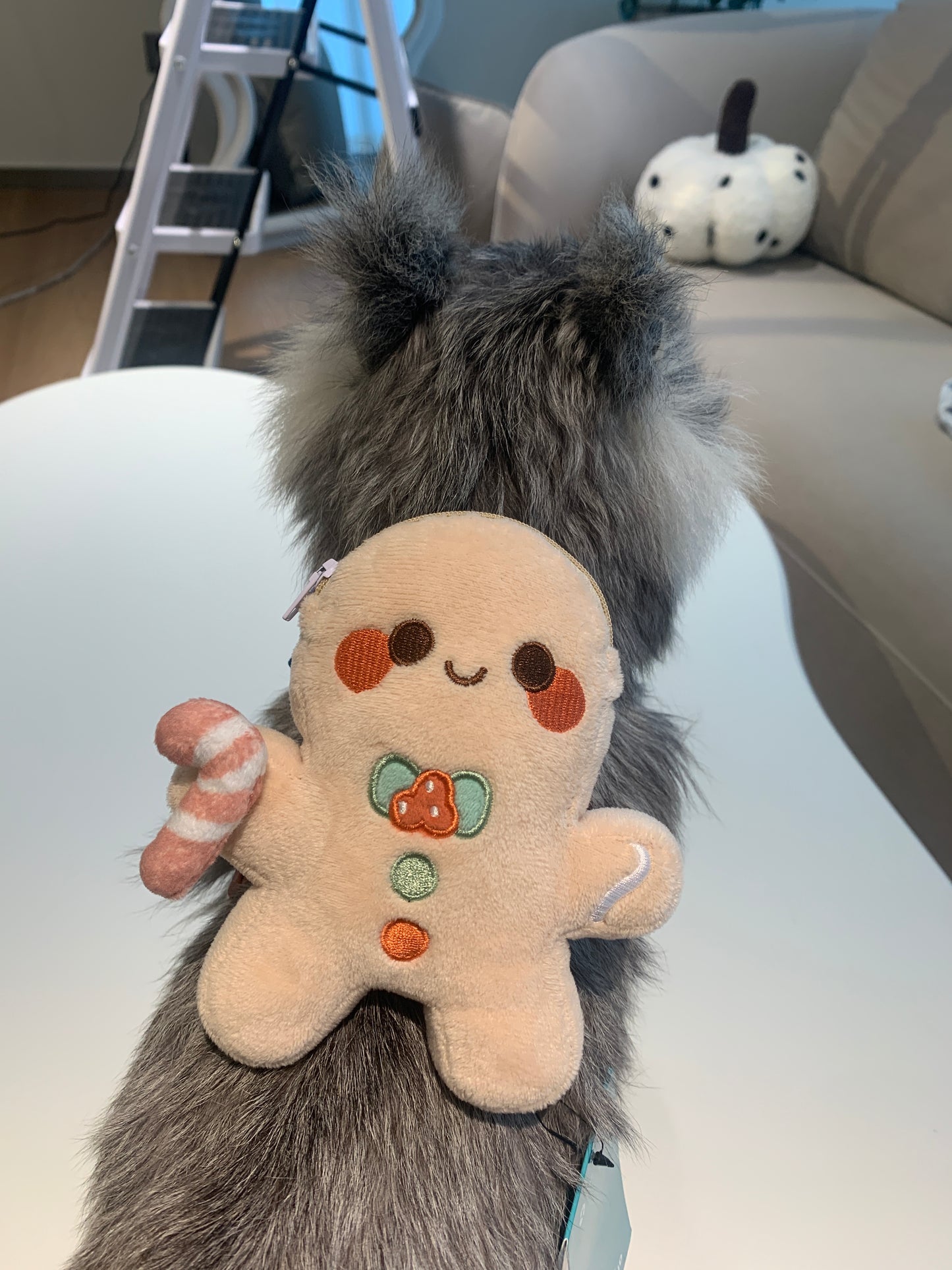 Tuffhound Decorative Chest Backpack| Poo Bag Holder -Gingerbread Man