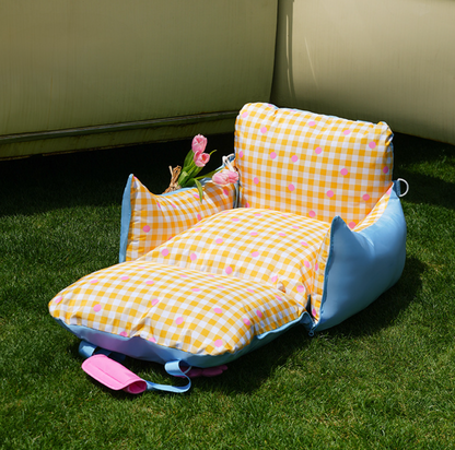 Zeze Dog Car Seat Bed (Yellow & Blue)