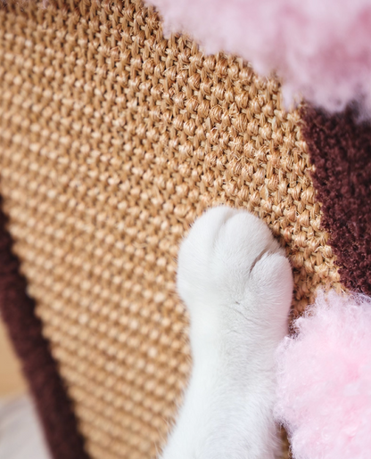 ZeZe Plush Cherry Blossom Cat Bed (L)