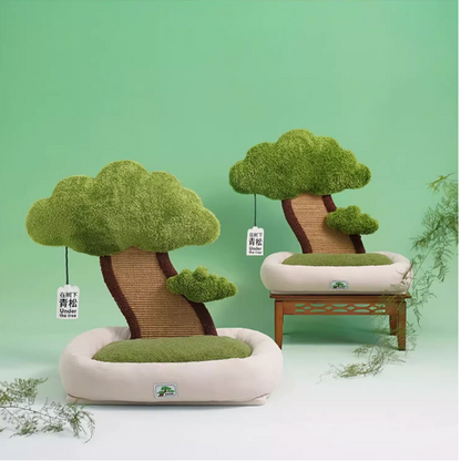Zeze "Pine Under Tree" Cat Scratcher Bed (L)