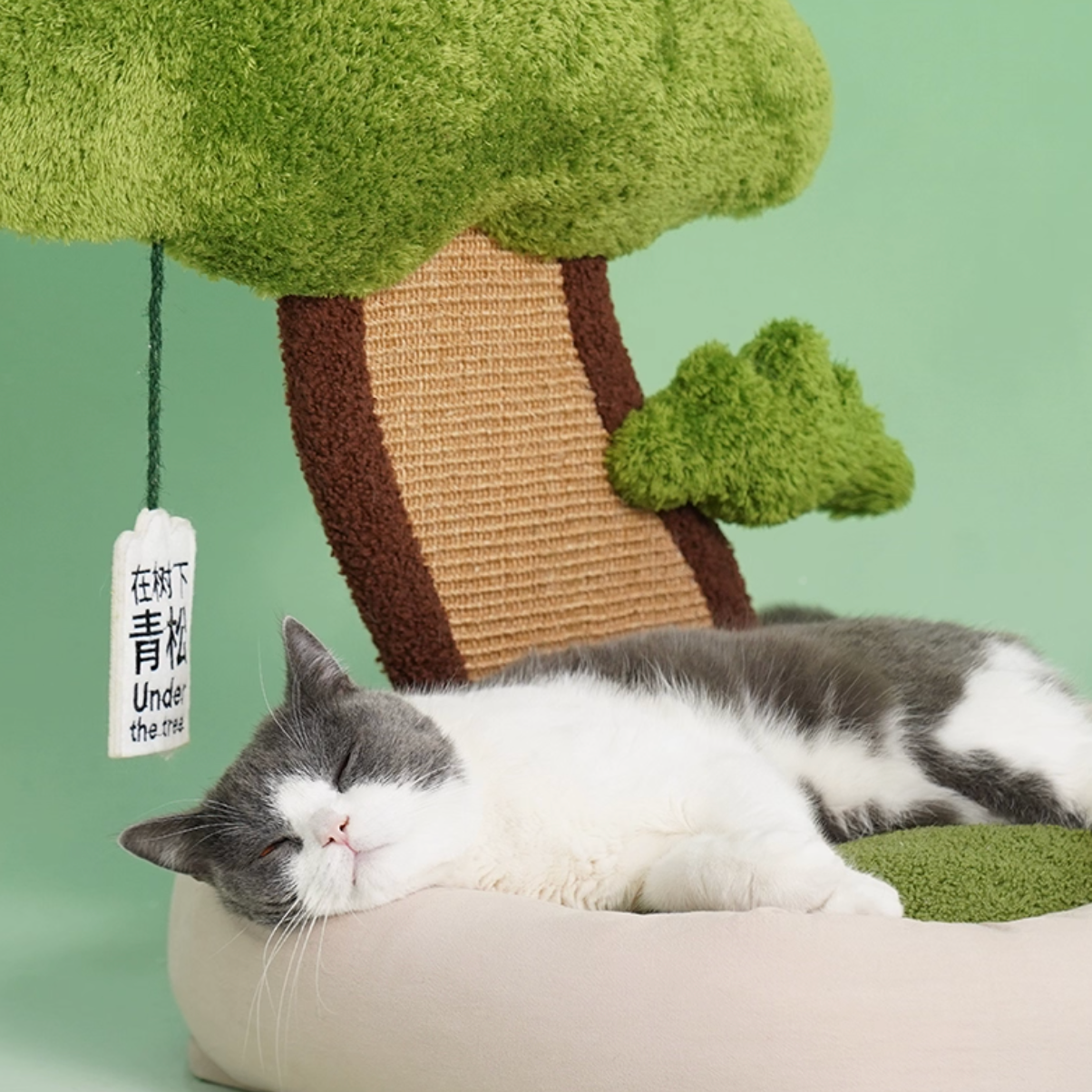 Zeze "Pine Under Tree" Cat Scratcher Bed (L)