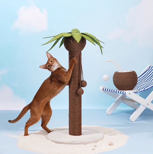 Zeze Coconut Tree Cat Scratch Post