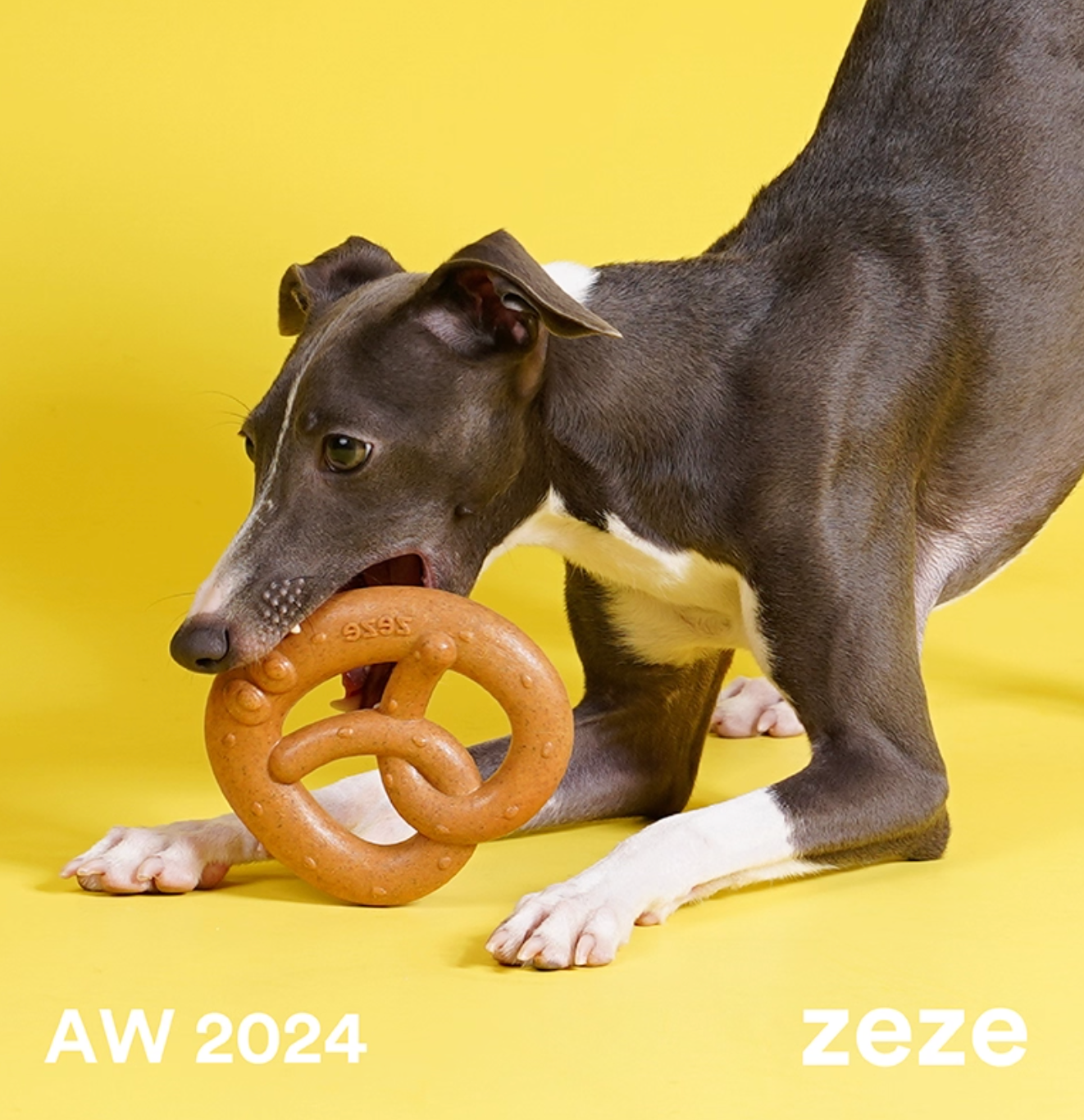 Zeze Pretzel Wood Knot Dog Teething Toy
