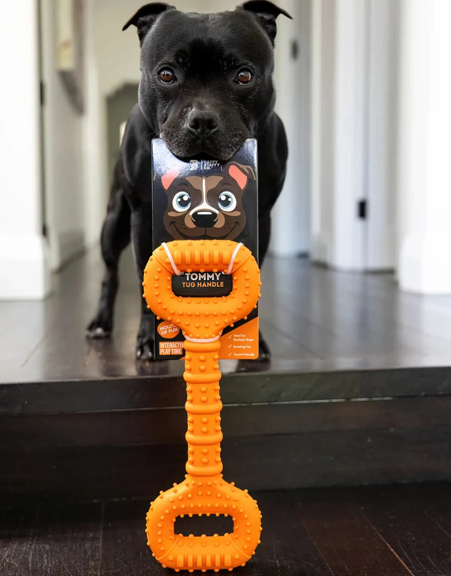 Happy Staffy Co. The Tommy Tug Handle Dog Tug Toy