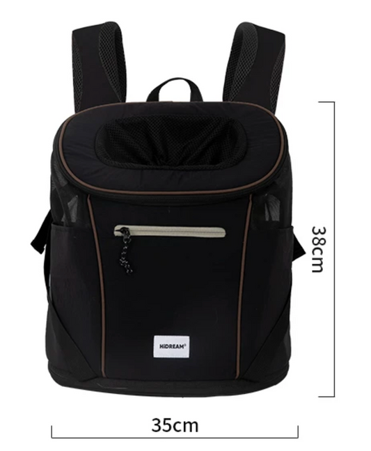(NEW) HiDream Freedom Go Front Pet Carrier for Cats & Small Dogs - Black