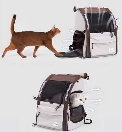 (NEW) HiDream Freedom Go Front Pet Carrier for Cats & Small Dogs (Grey)