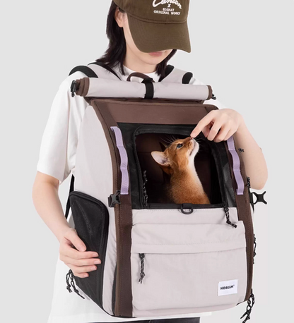 (NEW) HiDream Freedom Go Front Pet Carrier for Cats & Small Dogs (Grey)