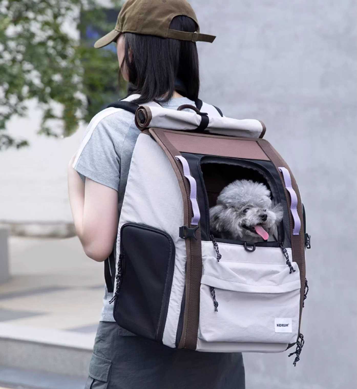 (NEW) HiDream Freedom Go Front Pet Carrier for Cats & Small Dogs (Grey)
