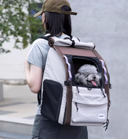 (NEW) HiDream Freedom Go Front Pet Carrier for Cats & Small Dogs (Grey)