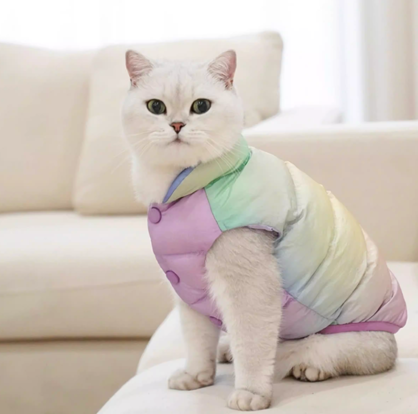 Zeze Colorful Puffer Jacket For Dog/Cat