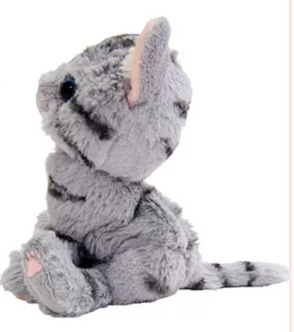 KITTEN STUFFED TOY AMERICAN SHORT HAIR GREY
