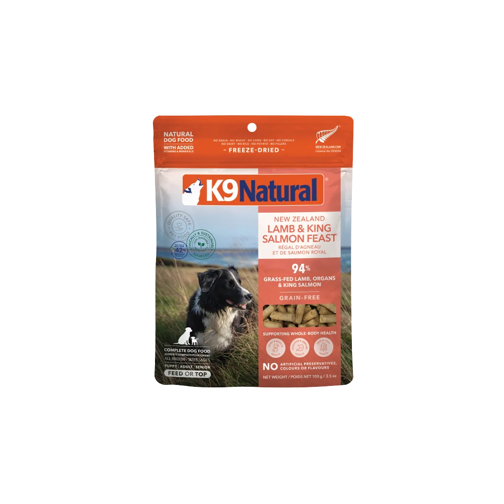 K9 Natural Freeze-Dried Lamb & King Salmon Feast Freeze-Dried Dog Food