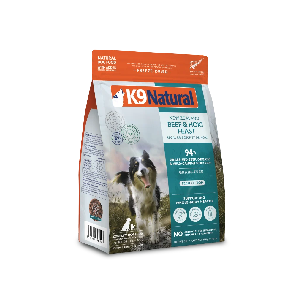 K9 Natural Beef & Hoki Feast Freeze-Dried Dog Food