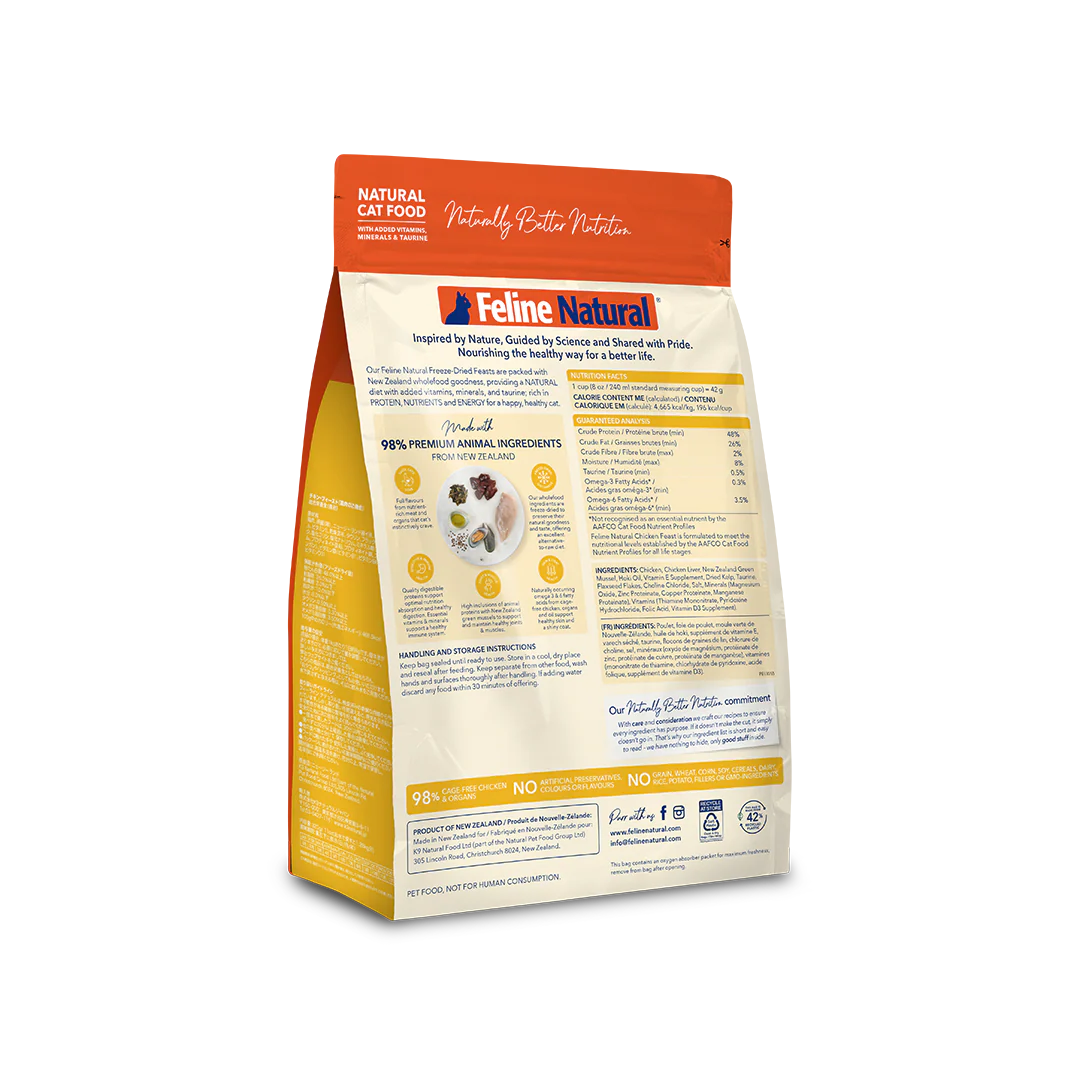 Feline Natural Freeze-Dried Core Diets Chicken Feast Adult Cat Food