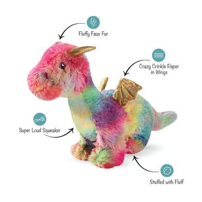 FRINGE STUDIO EMBER THE RAINBOW DRAGON PLUSH