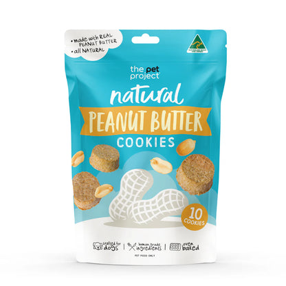 THE PET PROJECT PEANUT BUTTER COOKIES (For Dogs) 10PK