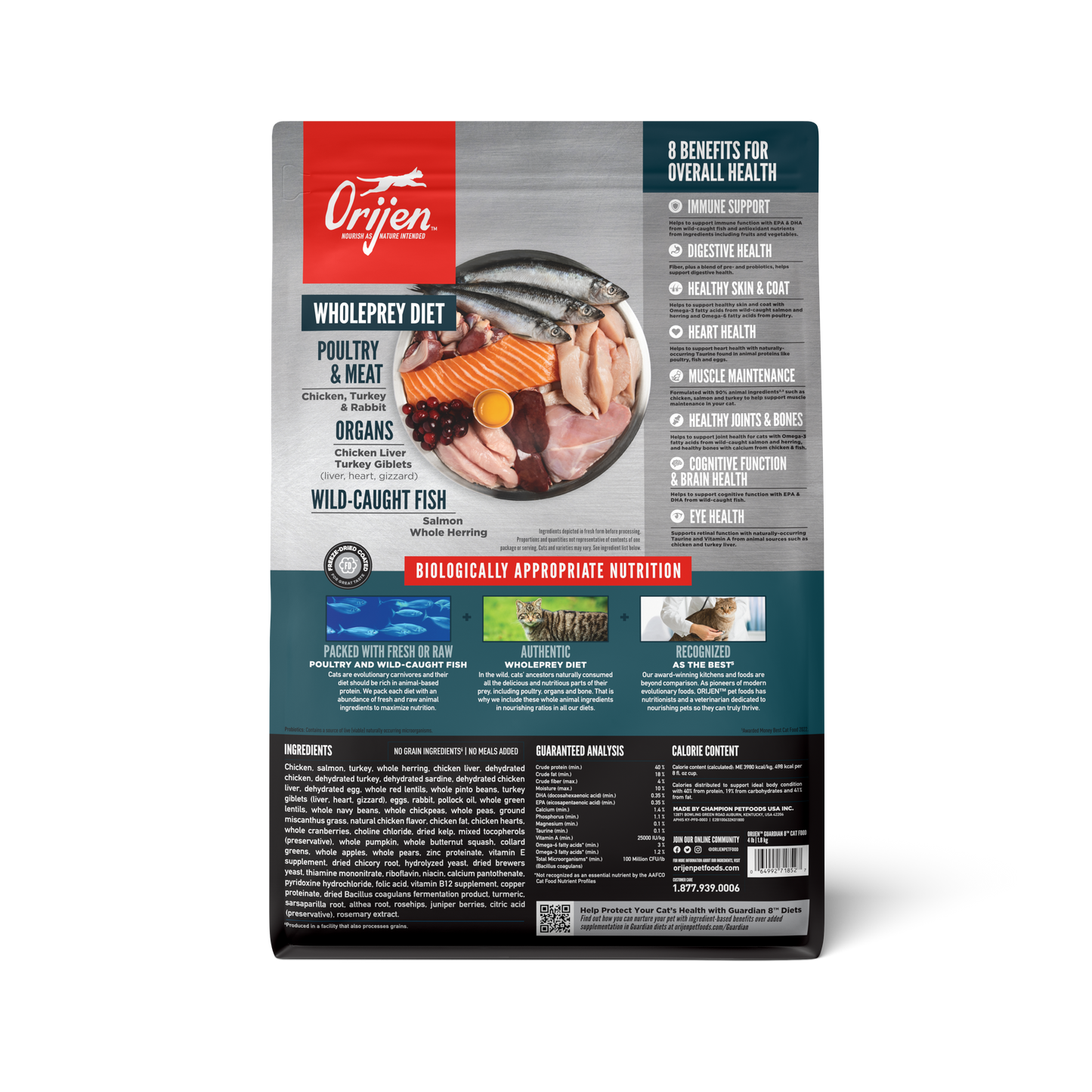 ORIJEN™ GUARDIAN 8 SENIOR CAT 1.8kg (aged 7+)