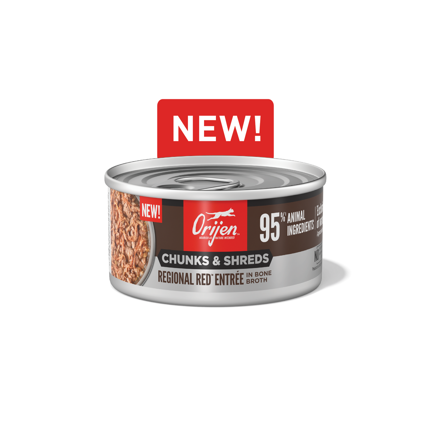 ORIJEN™ CHUNKS & SHREDS - REGIONAL RED ENTRÉE 85g