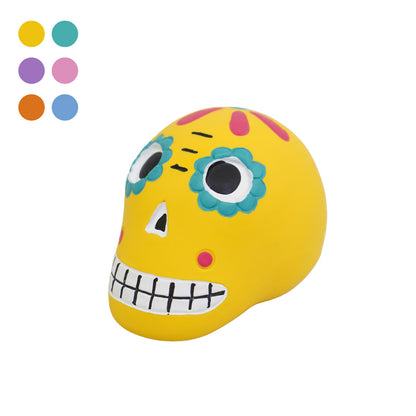 Mandarine Brothers Mexican Skull Squeaky Dog Toy