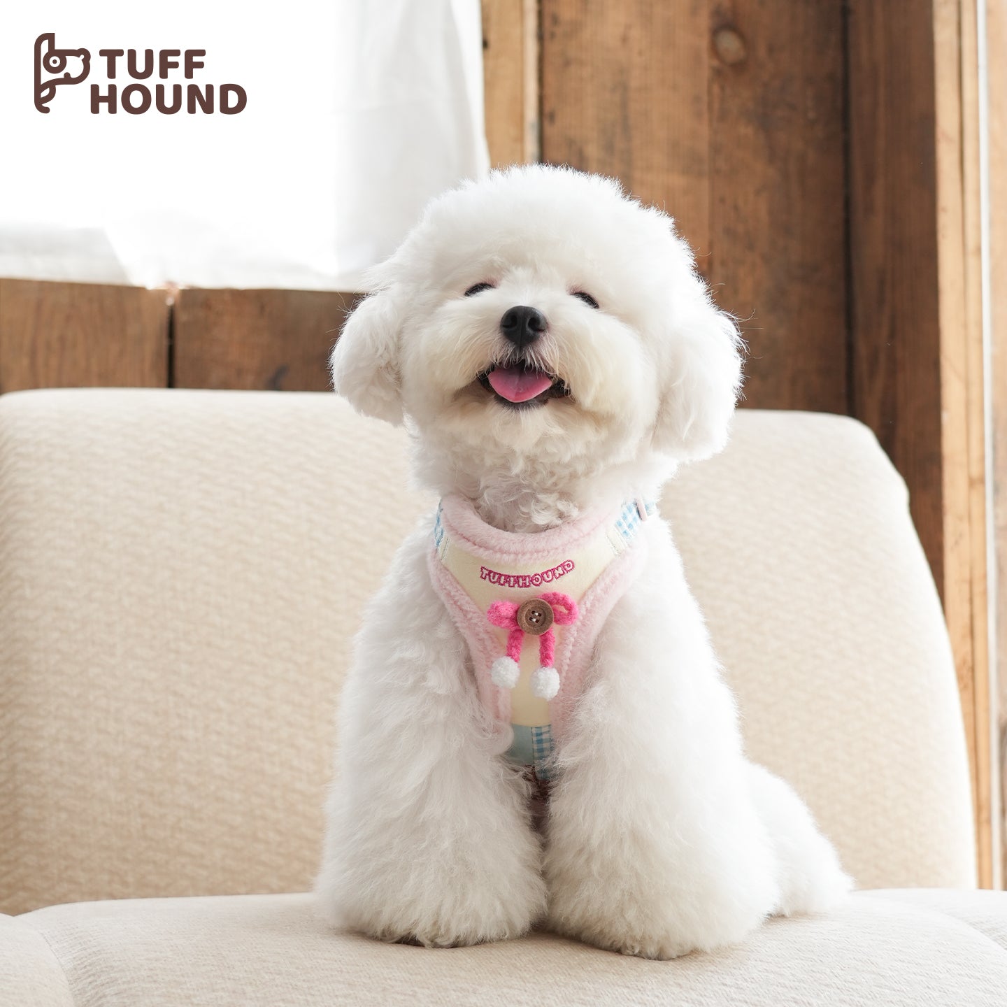 TUFFHOUND Holiday Bow Small Dog Harness