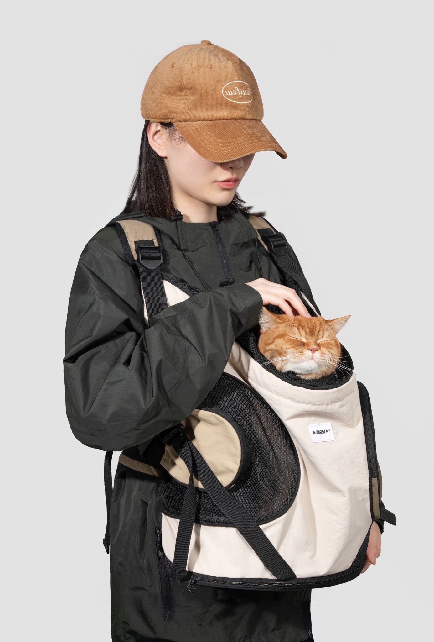 Front Tote Backpack - Green