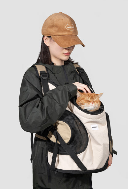 Front Tote Backpack - Green