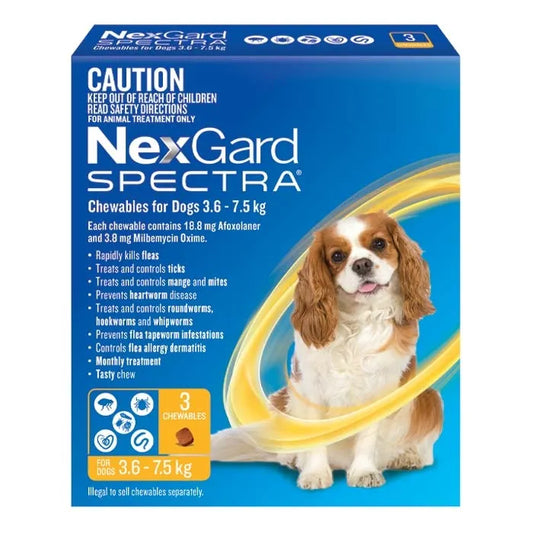 NEXGARD SPECTRA FOR DOGS 3.6-7.5KG 3S