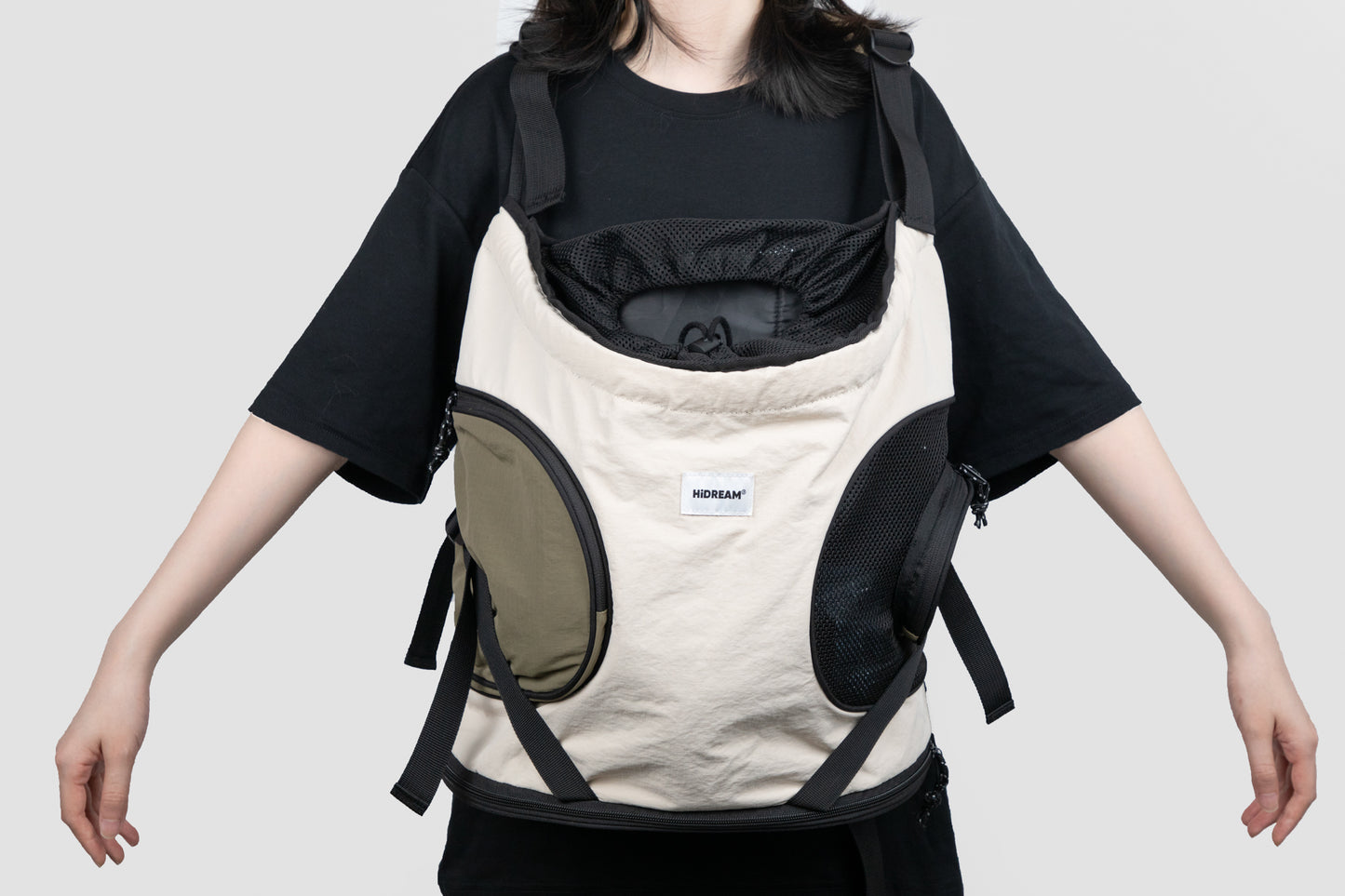 Front Tote Backpack - Green