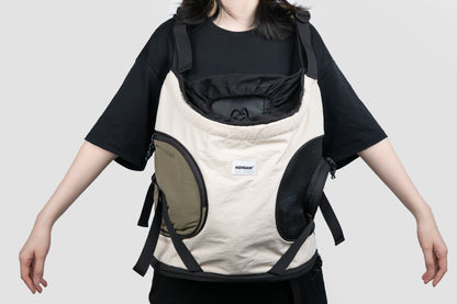 Front Tote Backpack - Green