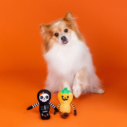 FRINGE STUDIO OH MY GOURD 2PC DOG TOY SET HALLOWEEN