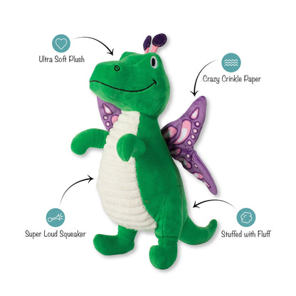 FRINGE STUDIO FLUTTER REX PLUSH DOG TOY